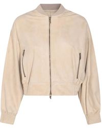 Salvatore Santoro - Leather Bomber Jacket - Lyst