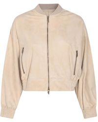 Salvatore Santoro - Leather Bomber Jacket - Lyst