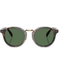Polo Ralph Lauren - Heritage Dark Havana Round Sunglasses - Lyst