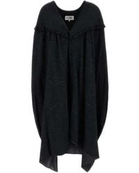 MM6 by Maison Margiela - V-Neck Shirt Dress - Lyst