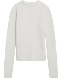 Rick Owens - Ribbed Mock-Neck Sweater - Lyst