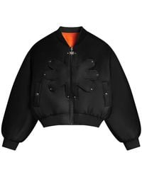 LOSTSHDWS - Logo-Detail Reversible Bomber Jacket - Lyst