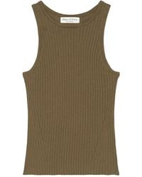 Marc O' Polo - Geribbelde Top - Lyst