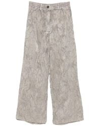 Masnada - Jacquard Wide-Leg Trousers - Lyst