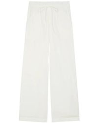 Vince - Drawstring-Waist Wide-Leg Trousers - Lyst