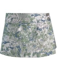 Alice + Olivia - Floral-Jacquard Somers Skort - Lyst