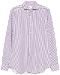 Xacus - Chemise En Coton À Rayures - Lyst