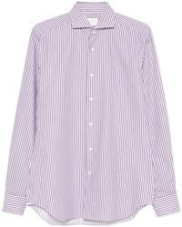 Xacus - Chemise En Coton À Rayures - Lyst