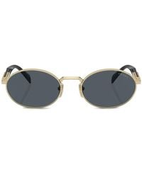 Prada - Oval-Frame Tinted Sunglasses - Lyst