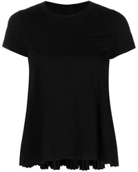 Sacai - Round-neck Short-sleeve T-shirt - Lyst
