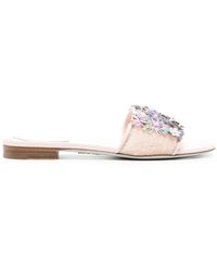Rene Caovilla - Mules Con Decorazione - Lyst