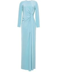 Adam Lippes - Draped Silk Maxi Dress - Lyst