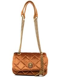 Twinset - Quilted Velvet Shoulder Bag - Lyst