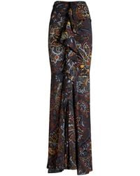 Etro - Stretch-Sablè-Paisley-Rock, Damen, Größe - Lyst