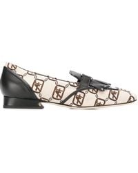Alberta Ferretti - Loafer Mit Logo - Lyst