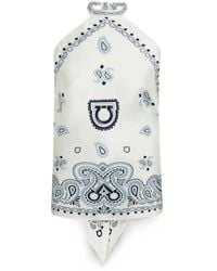 Ferragamo - Arabesque-Print Foulard Top - Lyst