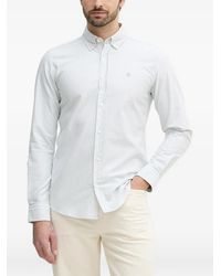 BOSS - Striped Button Shirt - Lyst