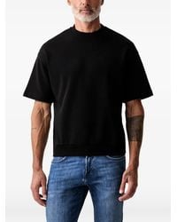 KARL LAGERFELD - Logo-Embroidered Ribbed-Trim T-Shirt - Lyst