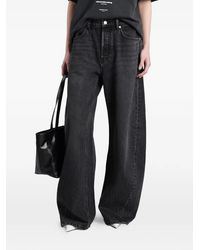 Alexander Wang - Washed-Effect Barrel-Leg Jeans - Lyst