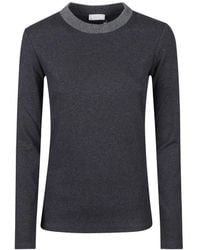 Peserico - Crew-Neck Long-Sleeve T-Shirt - Lyst