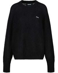 ROTATE BIRGER CHRISTENSEN - Logo-Detail Crew-Neck Sweater - Lyst