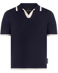 Manière De Voir - Lambert Contrast-Detail Knit Polo Shirt - Lyst