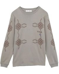 Toga - Graphic-Print Long-Sleeve T-Shirt - Lyst