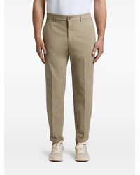 Peserico - Elasticated-Waistband Turn-Up Trousers - Lyst