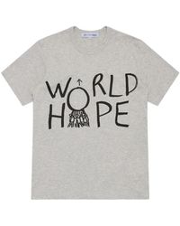 Comme des Garçons - Front-Print Cotton T-Shirt - Lyst