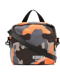 DSquared² - Camouflage-Print Messenger Bag - Lyst