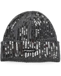 Pinko - Bembusa Sequin-Embellished Beanie Hat - Lyst