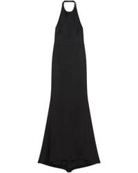 Givenchy - Satin-Crepe Halterneck Gown - Lyst