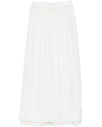 forte_forte - Gonna Lunga Voile Co/Se Ricamato - Lyst