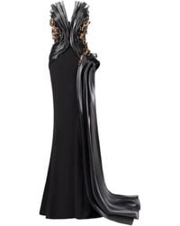 Gaby Charbachy - Ruffled Sequin-Embellished Gown - Lyst