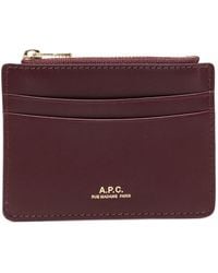 A.P.C. - Zip Card Holder - Lyst
