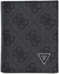 Guess - Milano Monogram-Print Logo-Plaque Wallet - Lyst