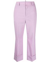 DSquared² - Cropped Tailored Trousers - Lyst