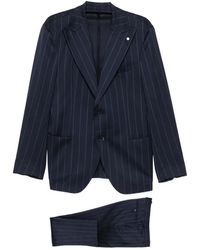 Luigi Bianchi - Pinstripe-Pattern Peak-Lapel Suit - Lyst