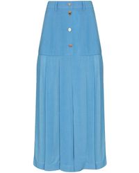 Rejina Pyo - High-waist Pleated Midi Skirt - Lyst