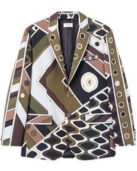 PUCCI - Veste Oversize Imprimée Vivara En Laine Fraîche - Lyst