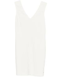 Calvin Klein - V-Neck Sleeveless Dress - Lyst