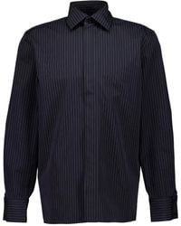 Saint Laurent - Cassandre Gestreept Overhemd - Lyst
