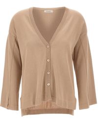 Kangra - Cardigan En Coton À Col V - Lyst