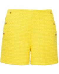 WEILL PARIS - Tweed Buttoned Shorts - Lyst
