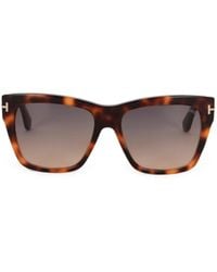 Tom Ford - Tortoiseshell-Effect Square-Frame Sunglasses - Lyst