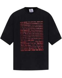 Vetements - プリント Tシャツ - Lyst