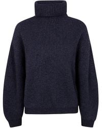 Semicouture - Casta Roll-Neck Ribbed Sweater - Lyst