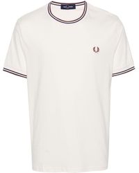 Fred Perry - Twin Tipped Cotton T-shirt - Lyst