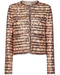 Elie Saab - Veste À Ornements De Sequins - Lyst