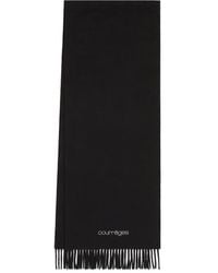 Courreges - Sciarpa Ricamata Con Frange - Lyst